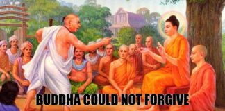 The time when Buddha could not forgive